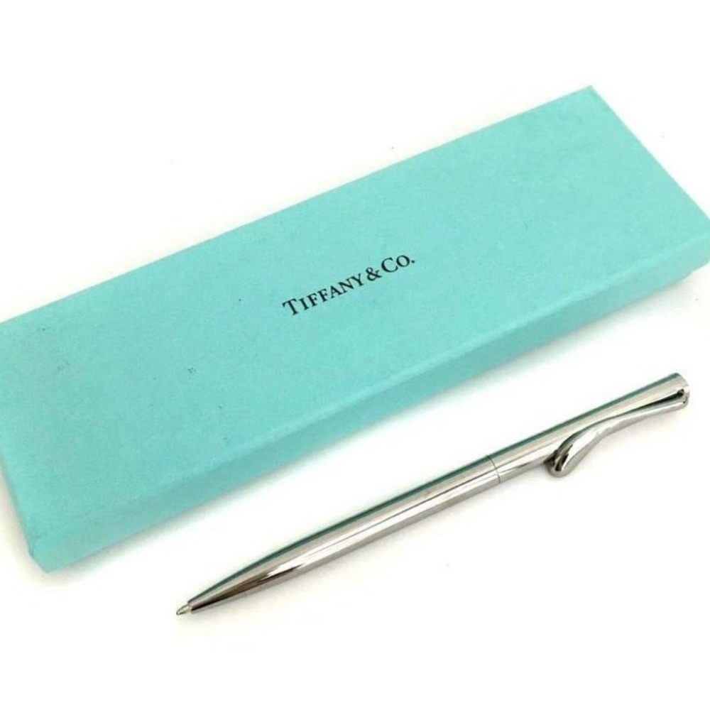 Tiffany & Co Elsa Peretti Elegant Sterling Silver Ballpoint Pen with pouch